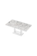 Stół Quadro 120 Marble White Hg+Biały Super Print (Hg/Mat)